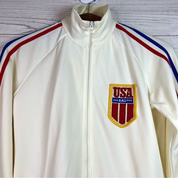 Vintage Broderick Adult Olympic USA Jumpsuit Outfit Set Size XS/S 70s 80s AAU - Picture 7 of 16